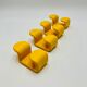 Yellow plastic hooks, design A. Rossari, Gedy edition.