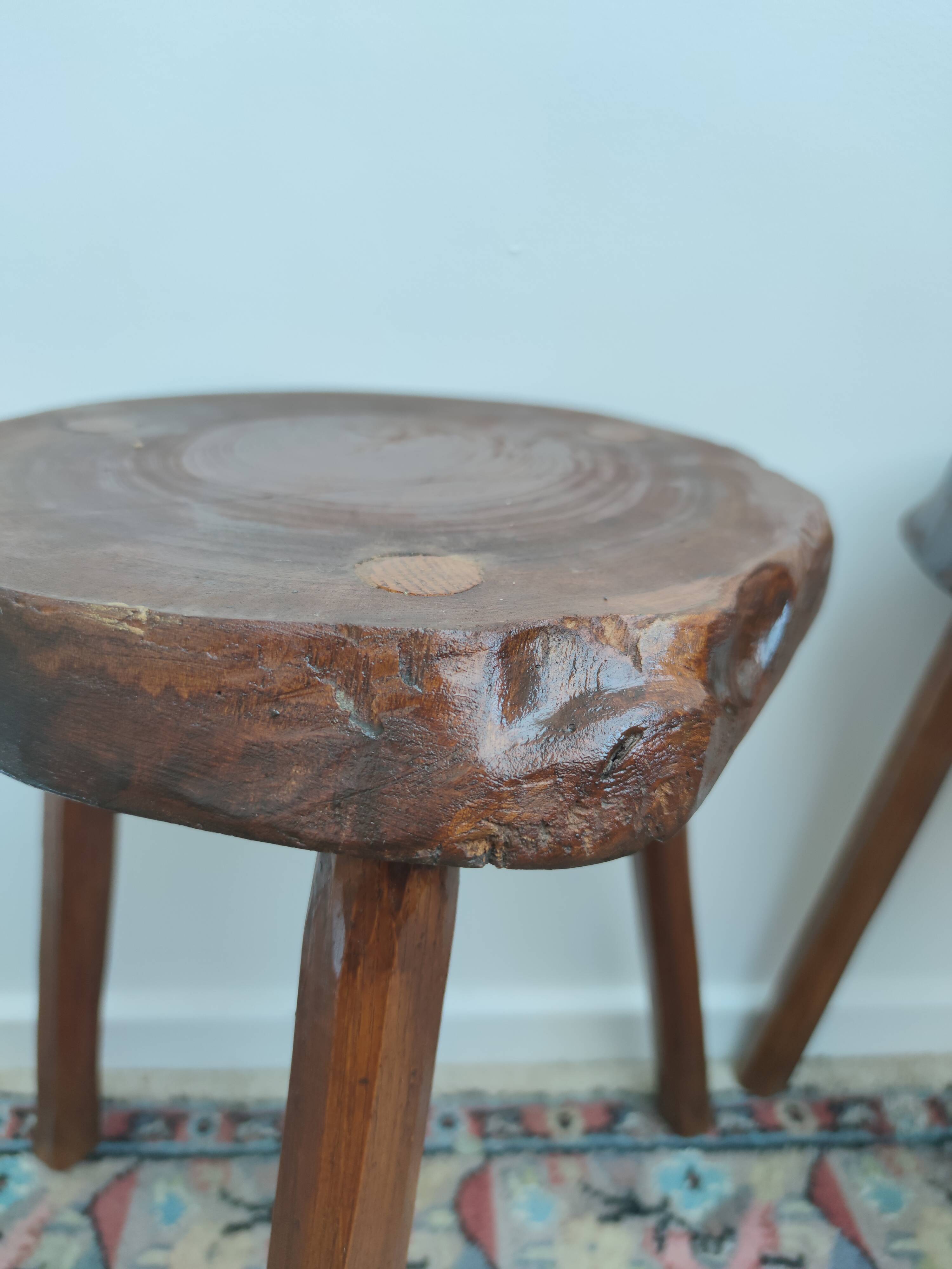2 farm stools
