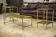 Ensemble table basse et 2 bouts de canapé néo-classiques en verre églomisé, 1980