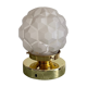 Lampe a poser vintage - globe en verre faceté