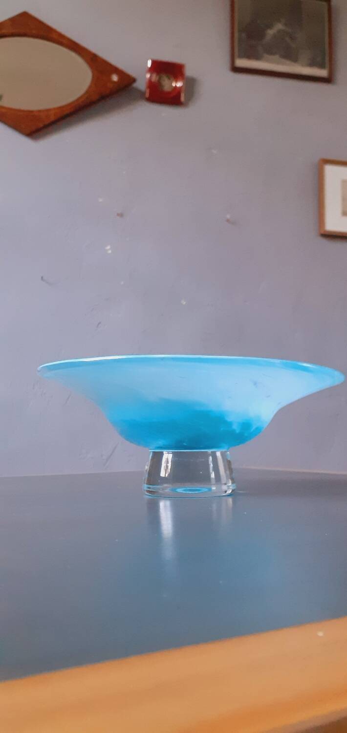 Blown glass paste cup from the 60s