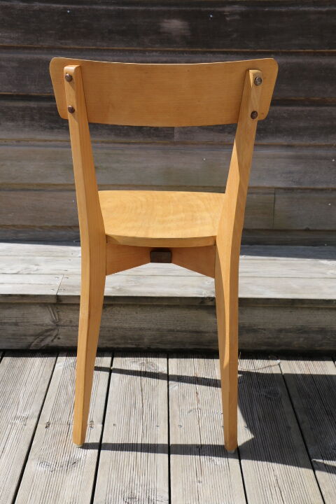 2 chairs 1950 light beech