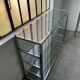 Pair of chrome and glass shelves from the 70s