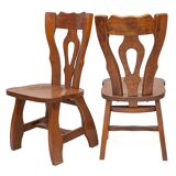 Set of 6 chairs by Guillerme and Chambron