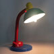Lampe Aluminor flexible style Memphis en métal et plastique.Année 80