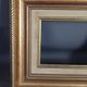 Frame wood stucco gilded gold leaf 30x26 foliage 16.4x11.9 cm