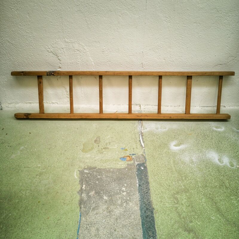 Old wooden ladder