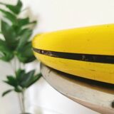 Vintage Yellow Bar Table: Chrome, 1970s High Coffee Table