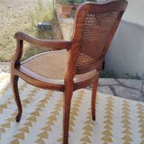 Louis XV caned armchair