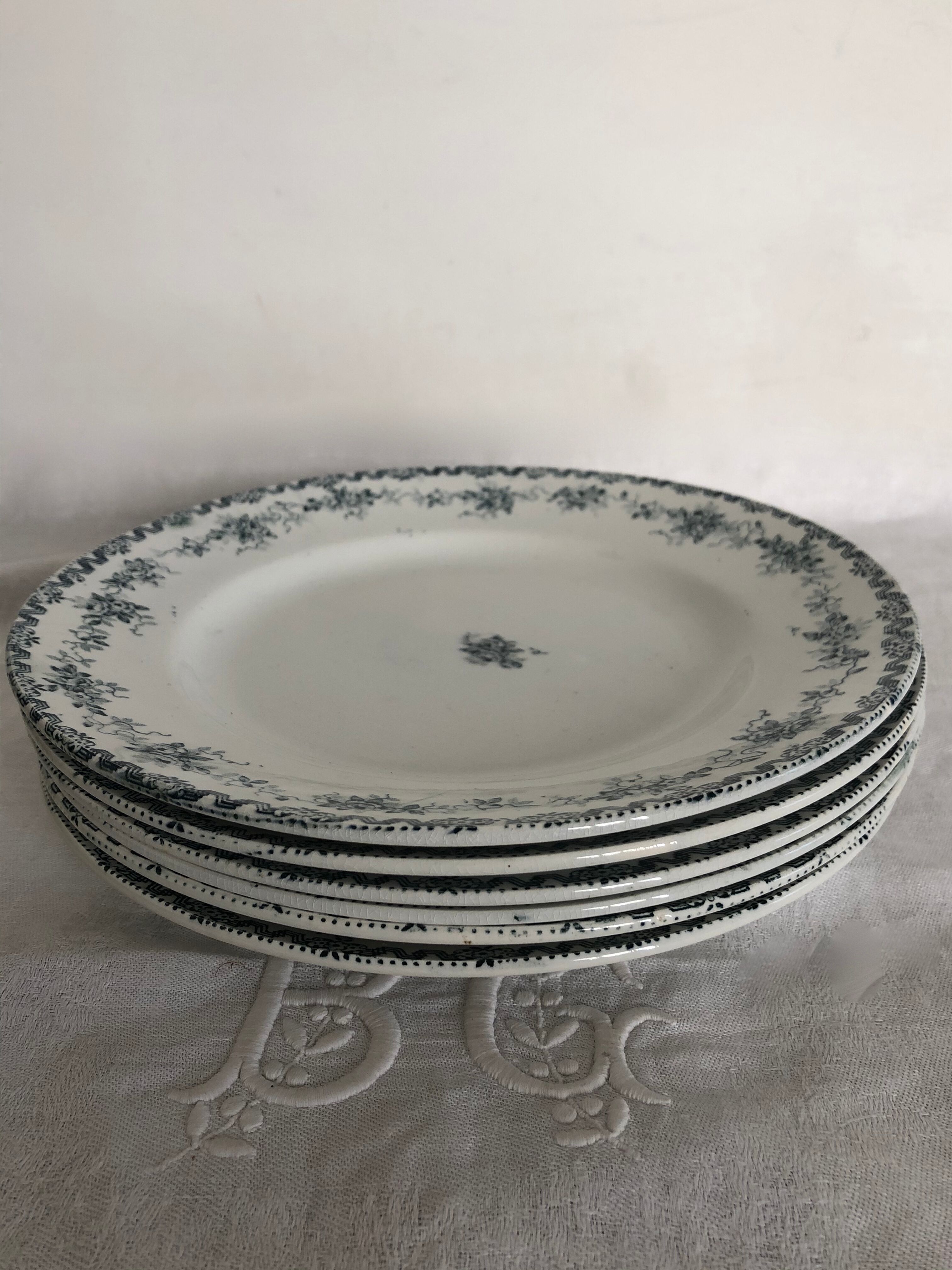 6 flat plates - Saint Amand - Argenton model