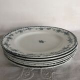 6 flat plates - Saint Amand - Argenton model