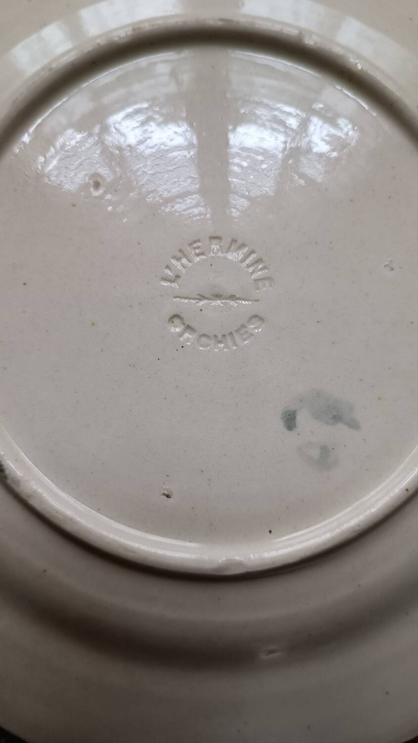 Orchies earthenware plate