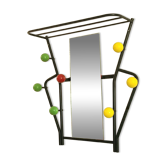 Porte manteaux vintage années 1960 boules miroir design Roger Feraud