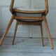 Series of 4 vintage chairs from the 50s in beech