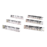 6 triangular-shaped knife rests in lead crystal