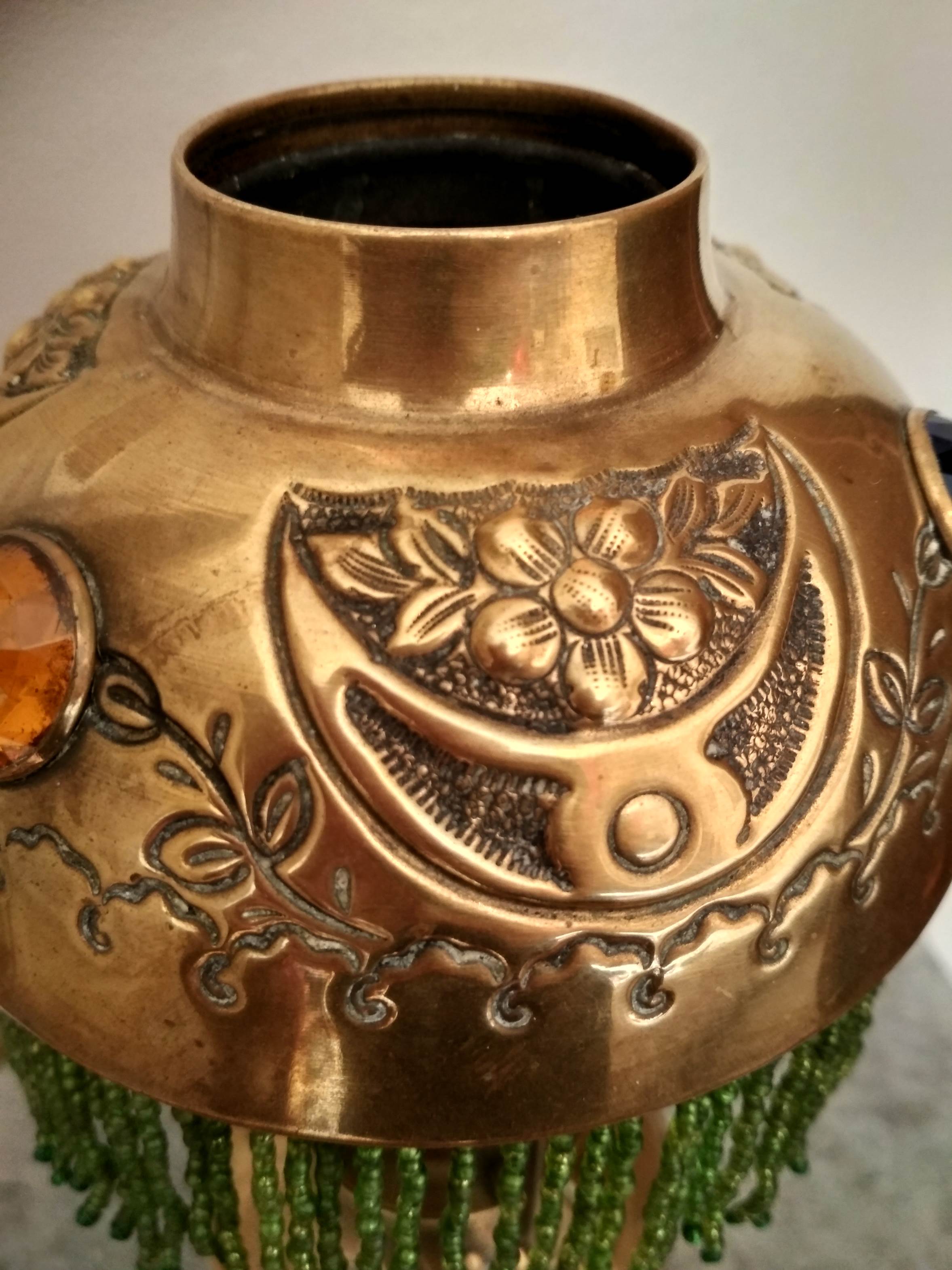 Lampe en laiton "La Parisienne" fin 19ème s.