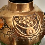 Brass lamp "La Parisienne" at the end of the 19th century.