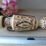 Maioliche Deruta Vase Hand-Painted Vintage Made in Italy