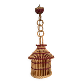 Suspension cage osier vintage