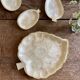 Lot de plats vintage en nacre et laiton