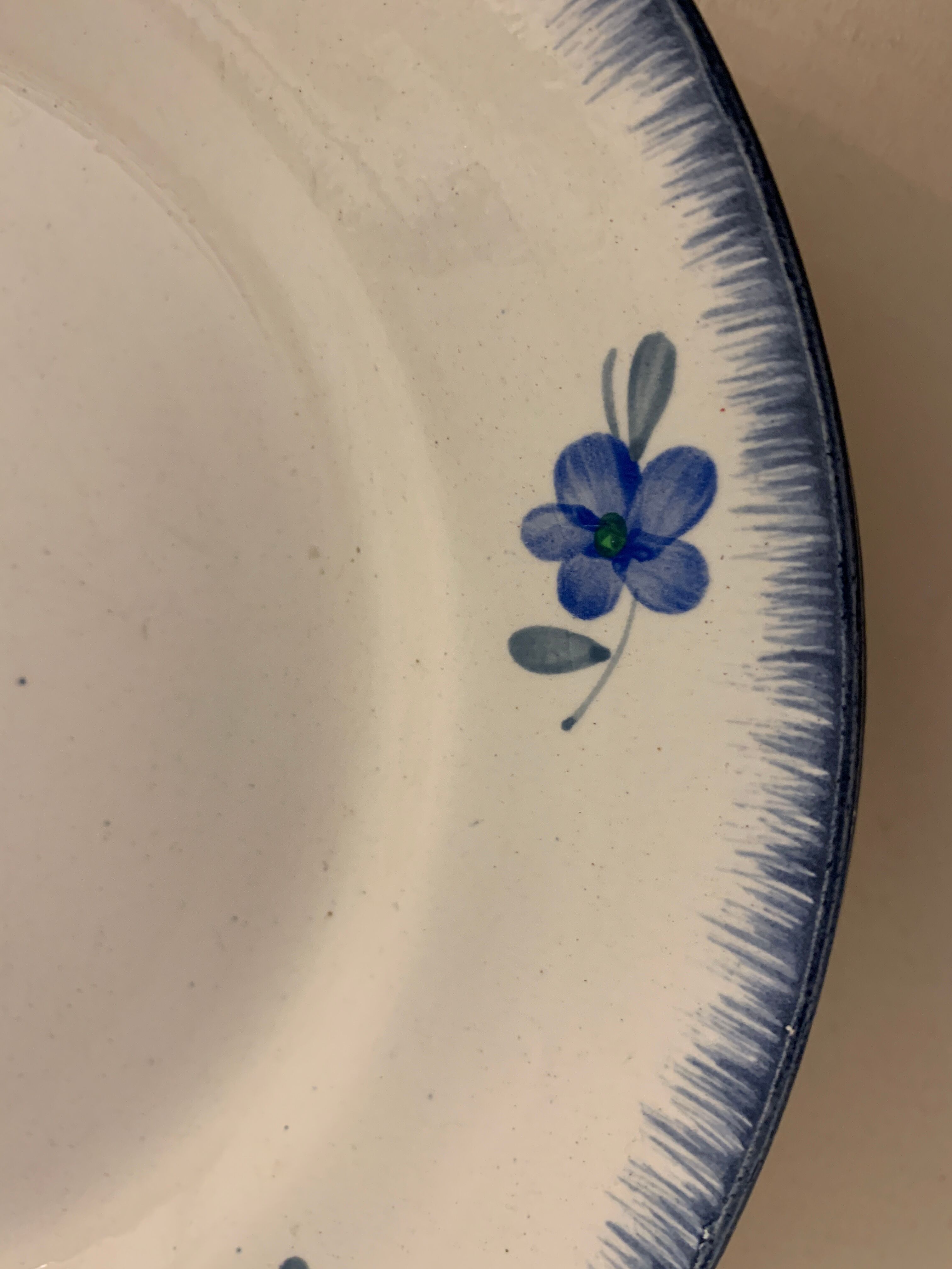 5 flat plates Mary Lou, Digoin Sarreguemines