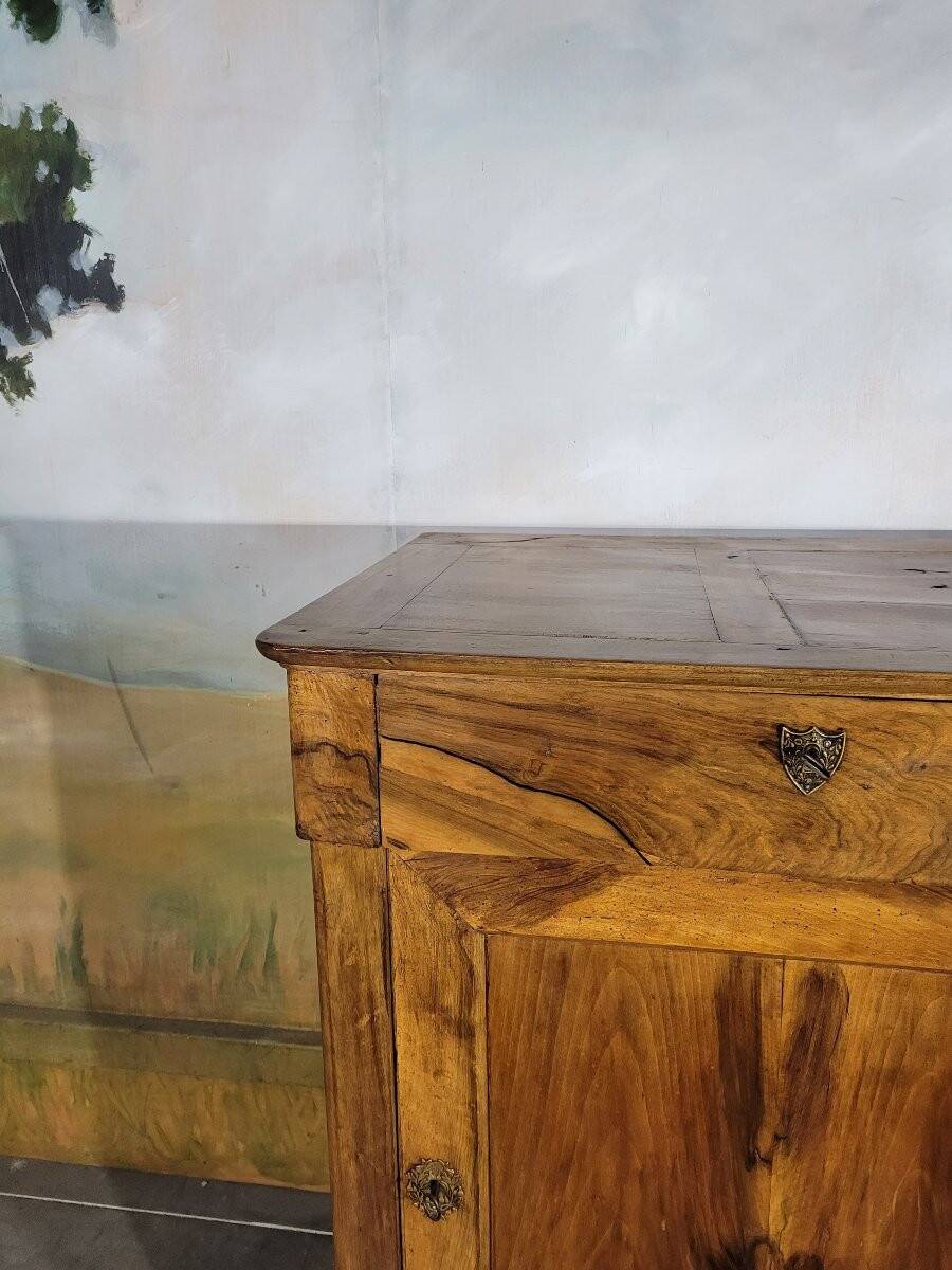 Grand confiturier en noyer Louis Philippe, buffet une porte
