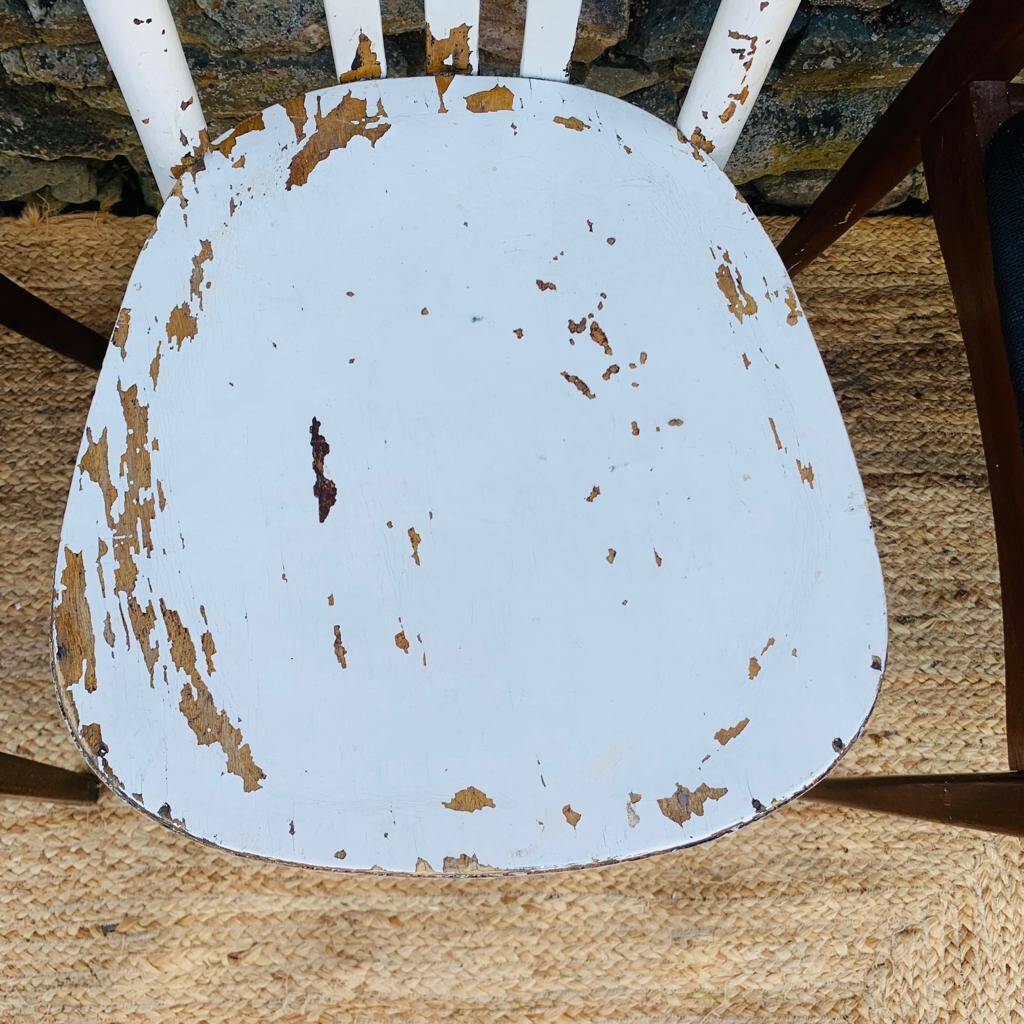 Set of 8 mismatched chairs