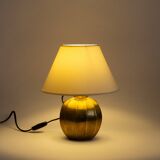 Faceted brass ball lamp base, 1940s