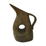 Glazed earthenware pitcher