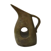 Glazed earthenware pitcher