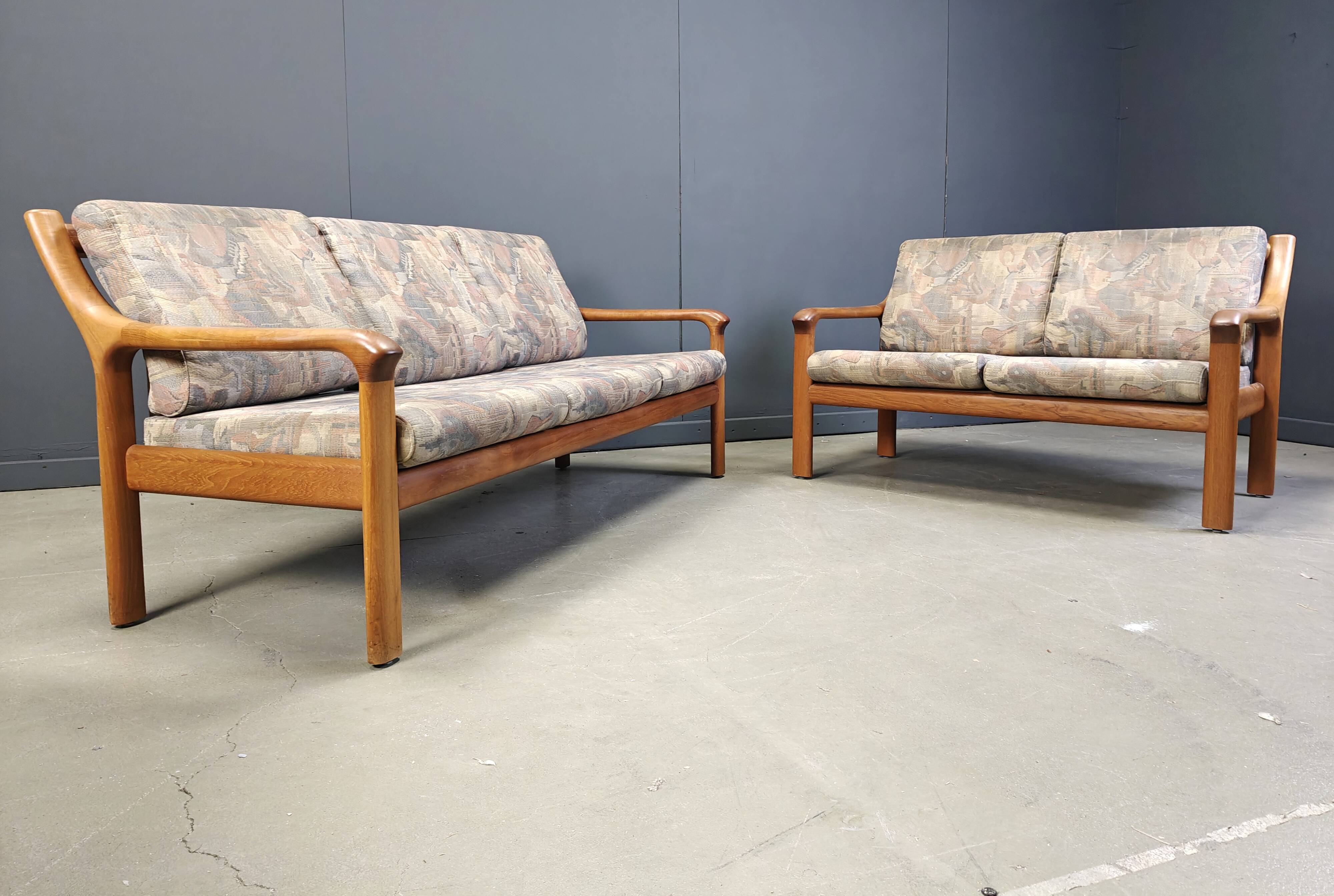 Mid century scandinavian sofa set, 1970s