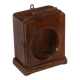 Small old wall display case clock box patina original india