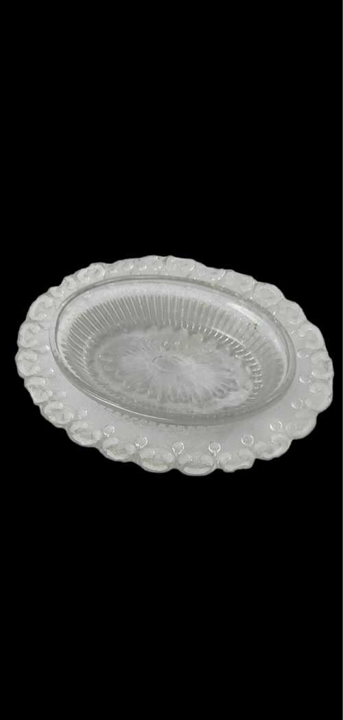 Vintage glass butter dish