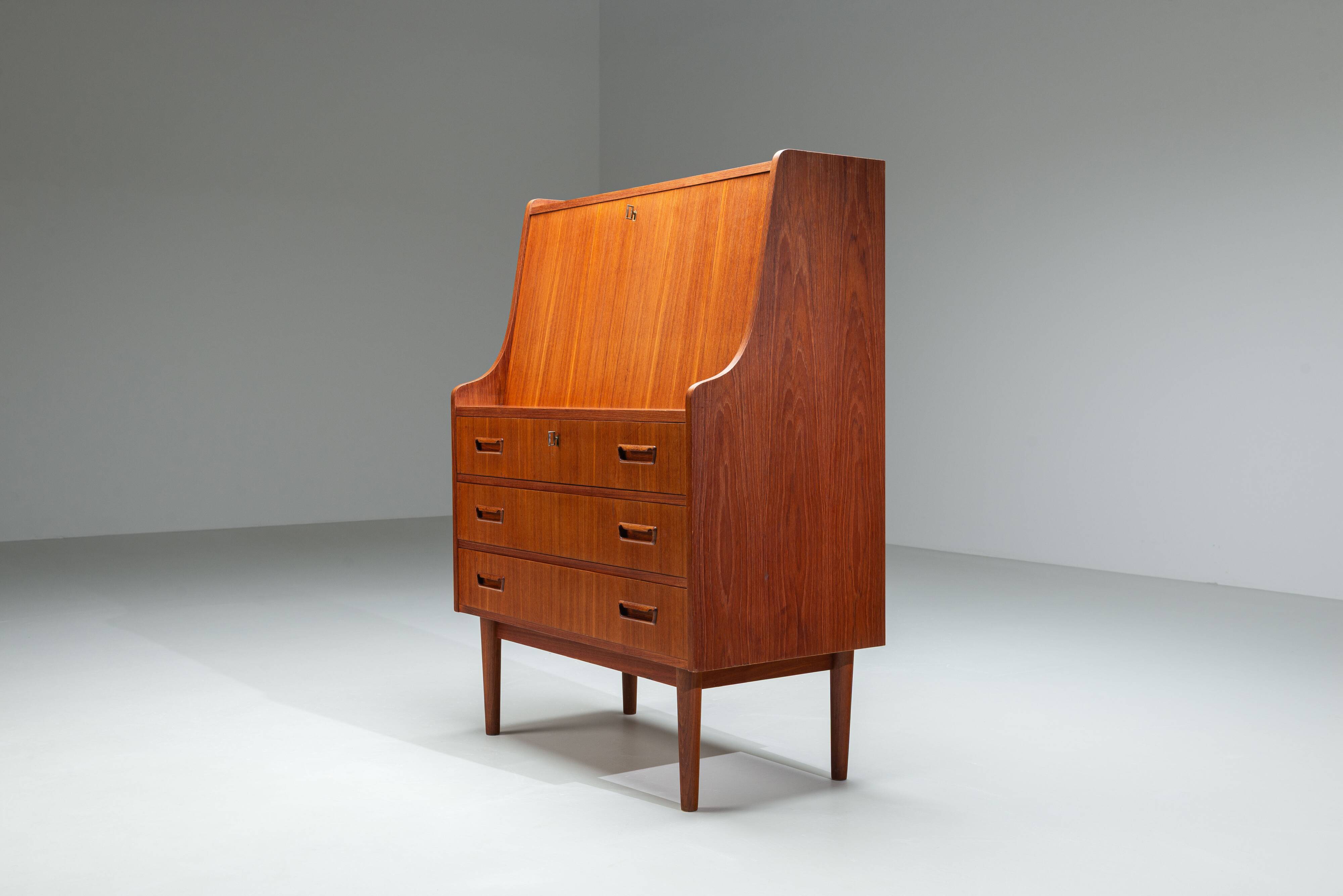 Danish mid-century secretaire by Gunnar Nielsen Tibergaard