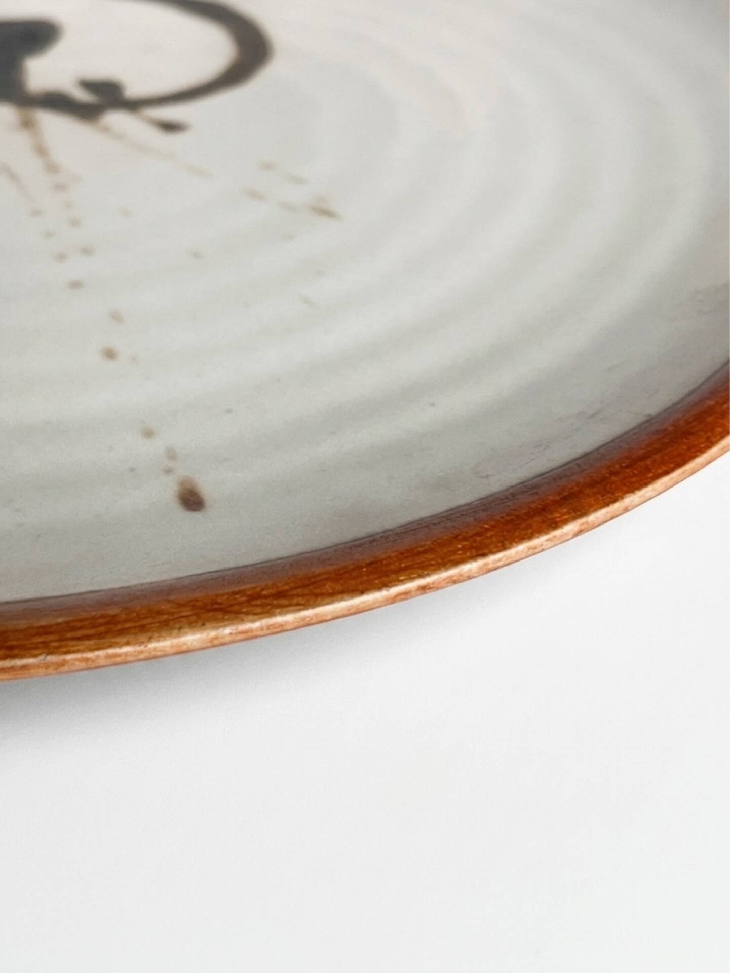Large round serving platter Pottery of the Dove