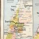 Ancienne carte scolaire Vidal-Lablache 23, 1940, T52 - Orient Palestine