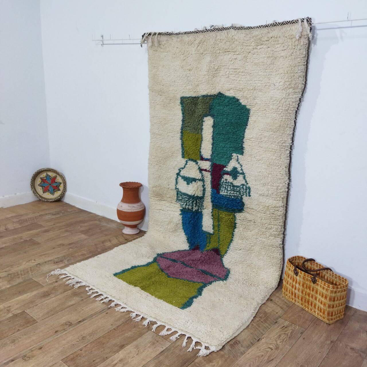 Handmade Moroccan Berber rug 260 x 133 cm