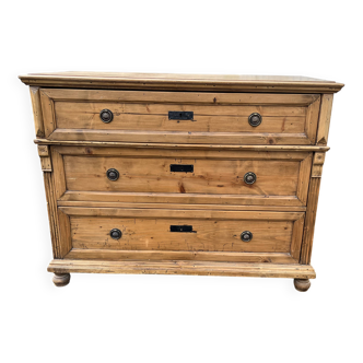 Superb antique solid wood chest of drawers – English style / 19th century