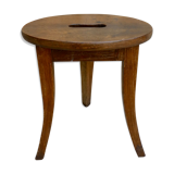 Wooden tripod stool, handle
