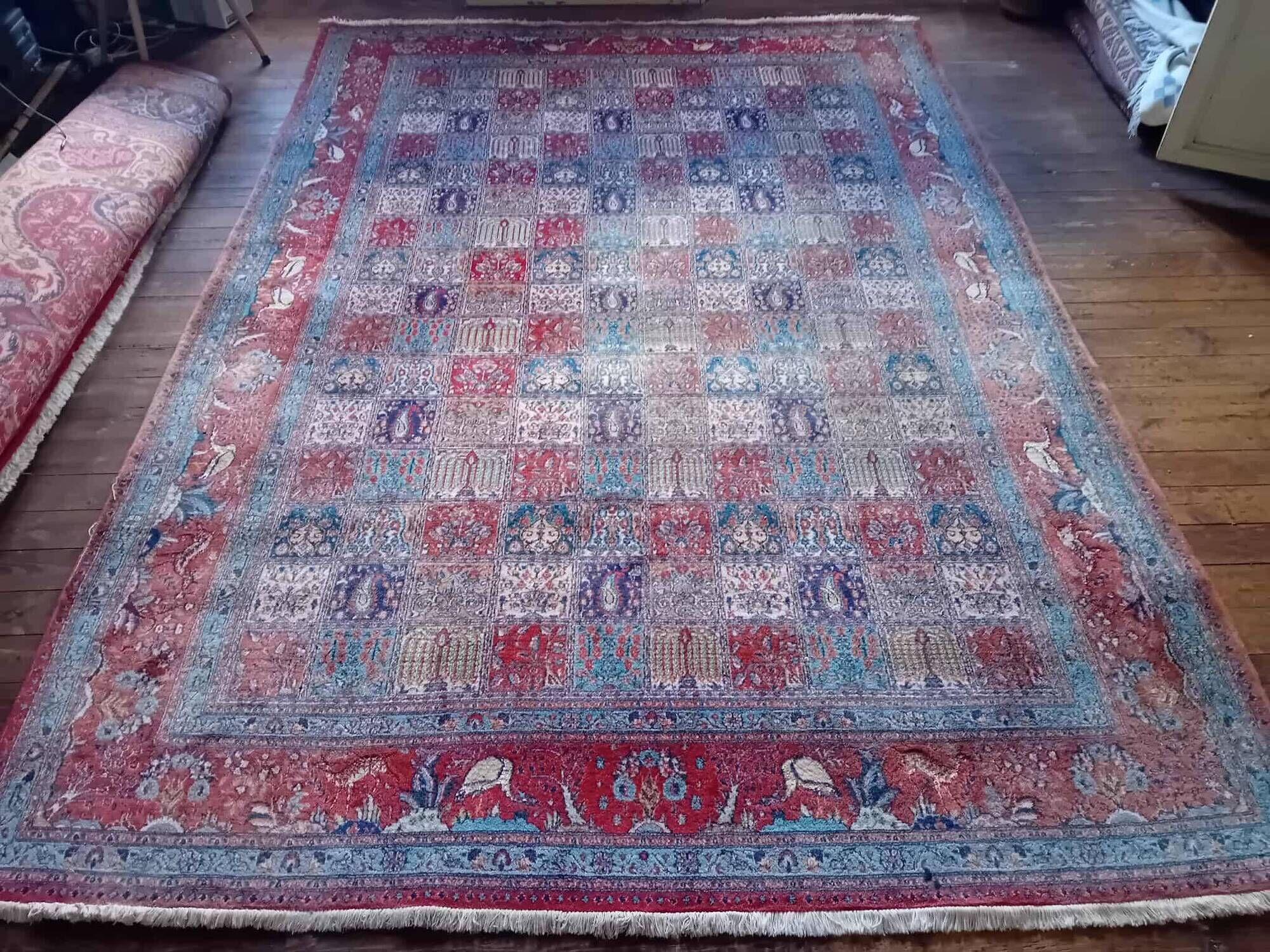 Handmade Moud XXL Persian rug 353x249cm