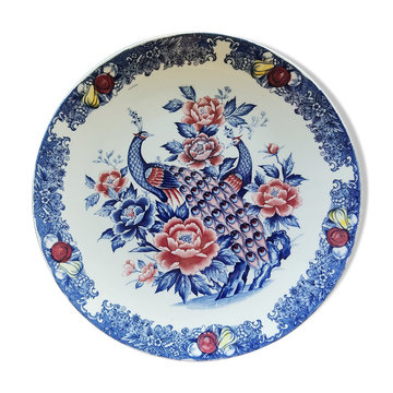 Flat with peacocks 38 cm in diameter