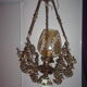 Old bronze chandelier