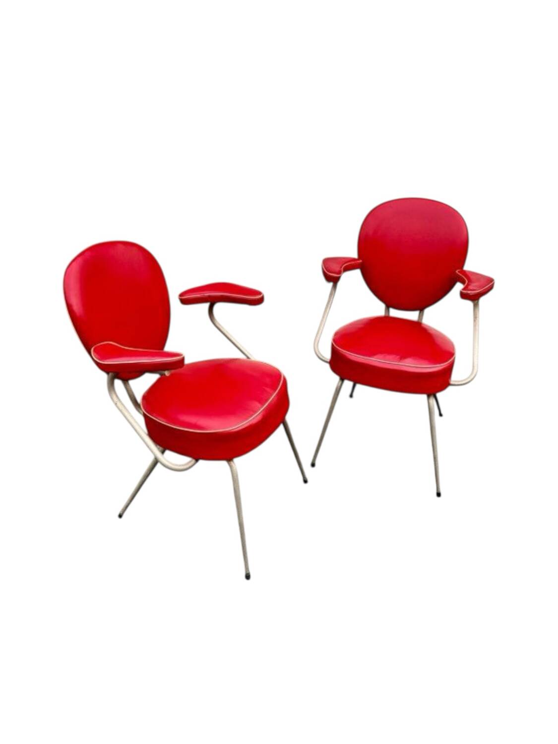 2 old vintage armchairs