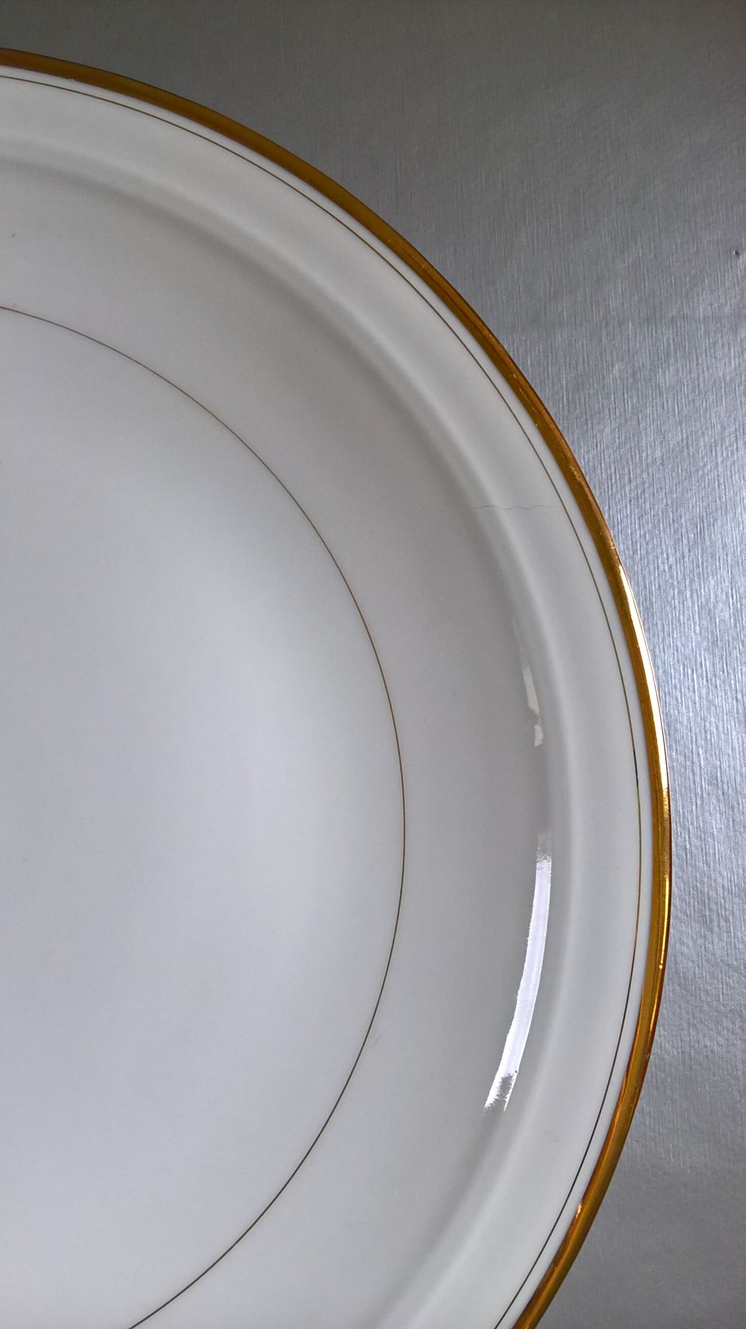 P.N. France porcelain pie dish, art deco style