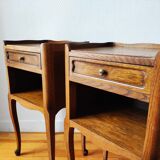 Pair of Louis VX style bedside tables