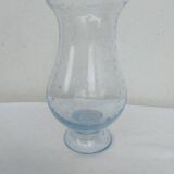 Vase , biot photophore of blue color
