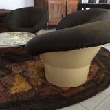3 Fauteuils "Mushroom" Space age 1970