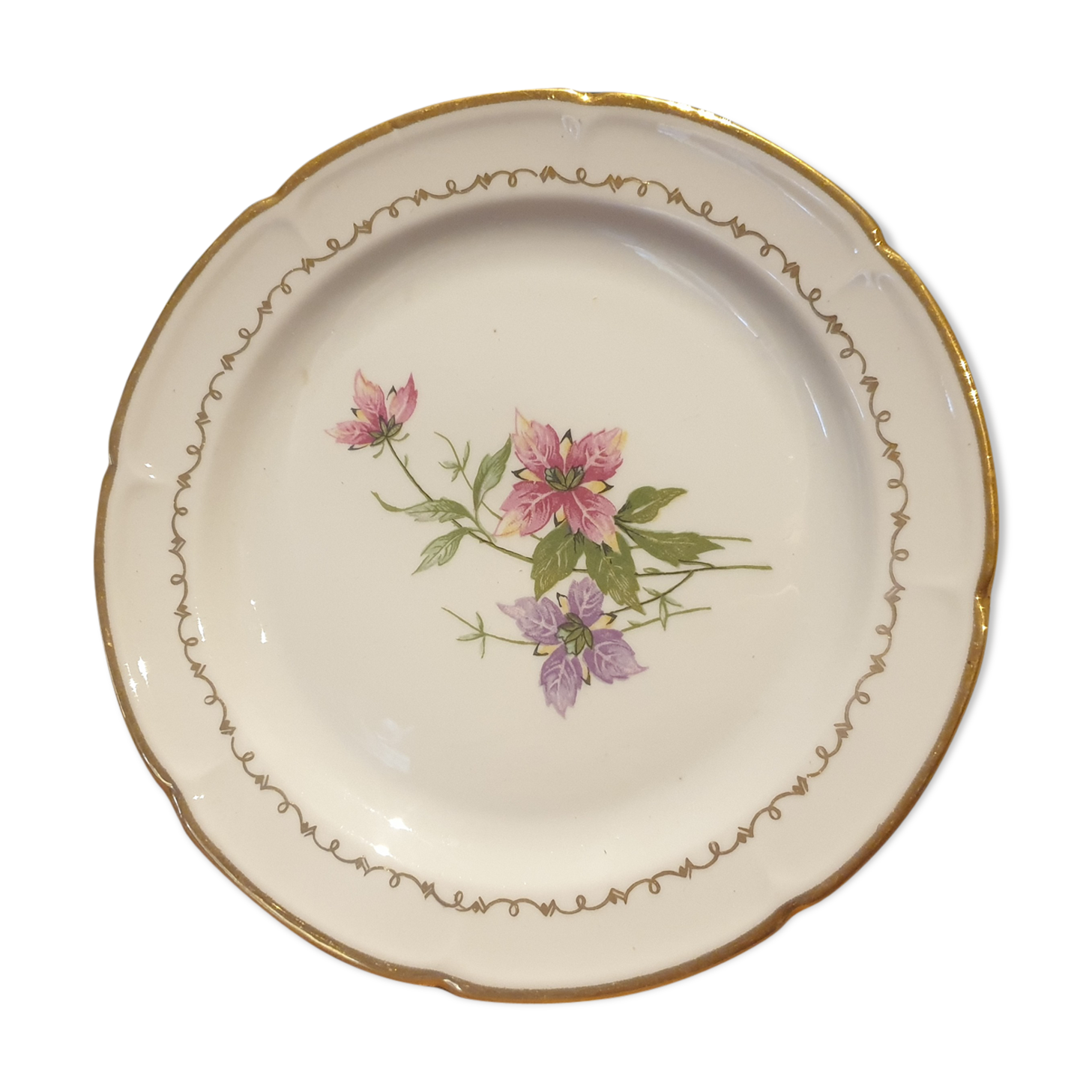 Limoges porcelain dessert plate