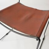 Stacking Chairs by Giandomenico Belotti for Alias, 1980s in leather