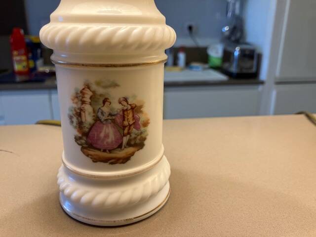 Pair of empire bedside lamps